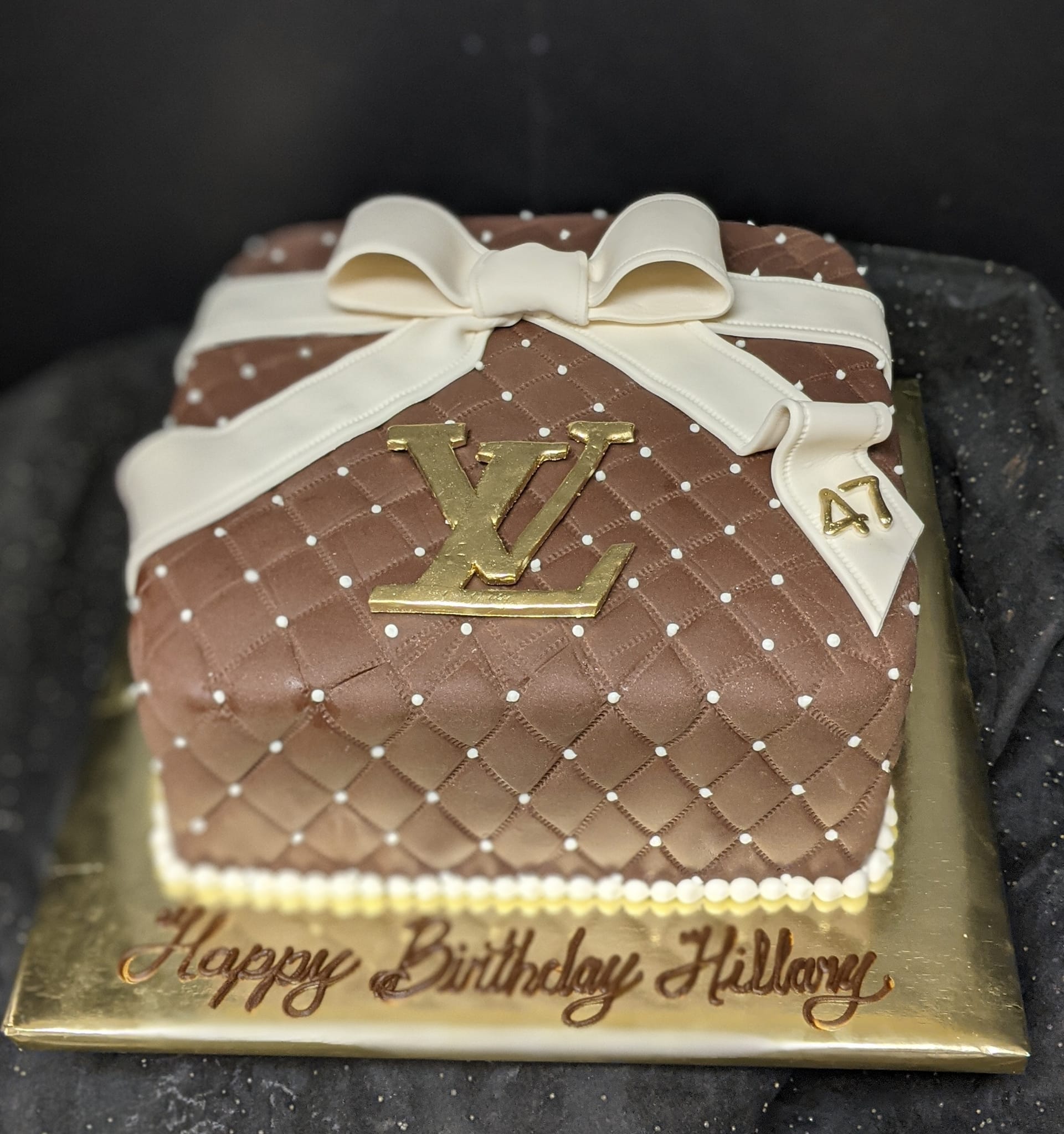 Chanel, Louis Vuitton and Tiffany 50th Cake – Sweet Passion Cakery